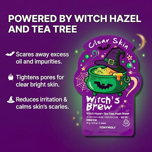 TONYMOLY I'm Face Sheet Masks - Hydrating & Soothing Korean Skincare - color: Halloween, 9 Pack