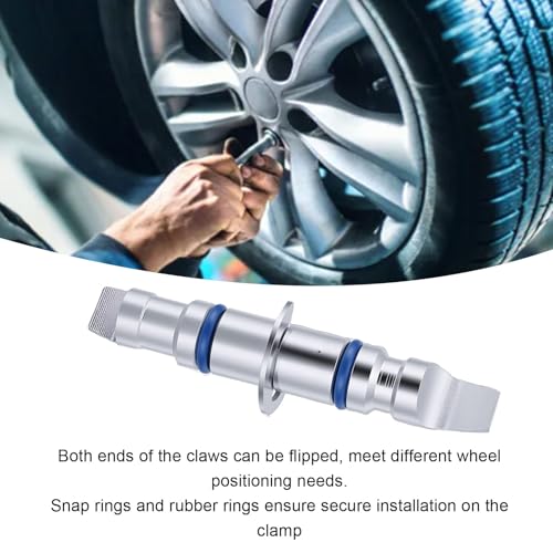 CHICIRIS 8pcs Wheel Alignment Clamp Rim Studs, Stainless Steel Reversible Positioning Kit with Snap Ring and Rubber Ring, for Hunter Wheel Clamps