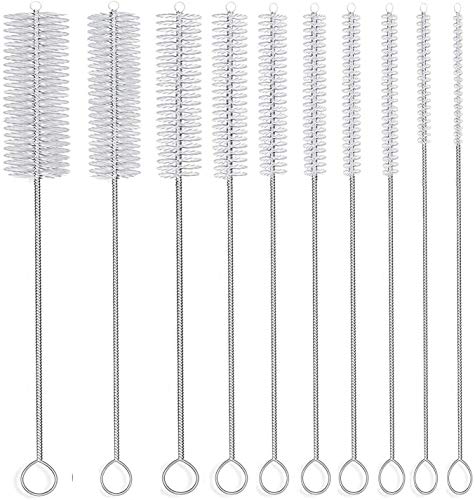 10" Extra Long Tube Brush Set - Small 5 Pack - White - color: White, size: Small 5 Pack (2mm 3mm 4mm 5mm 6mm)