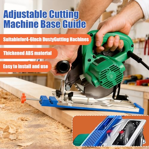 Adjustable Cutting Machine Base Guide, Innovative Clamp Circular Saw Guide Electric Circular Saw Milling Positioning Clamp Precision Wood Cutting Guide Pros & Hobbyists
