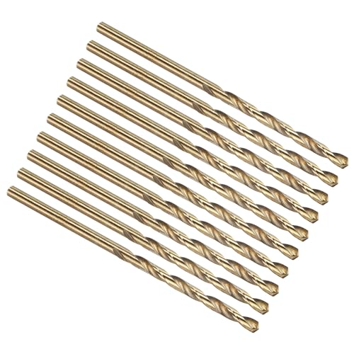 PATIKIL #40 Drill Bit Micro 4341 High-Speed Steel for Thin Metal 10 Pack - size: #40