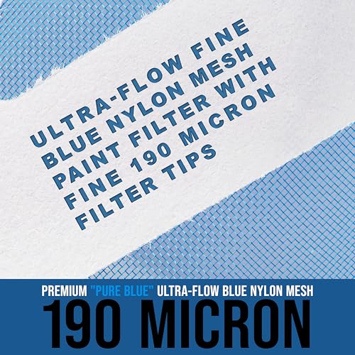 TCP Global - 190 Micron Filter Tips Ultra-Fine Paint Strainer, Case of 1000 - style: 190 Micron (Pack of 1000)