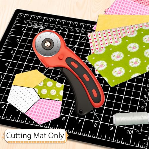 DIYSELF 12in×18in Cutting Mat, A3 Fabric Craft Mat, Paper Craft Tools - color: Black, size: 18"L x 12"W