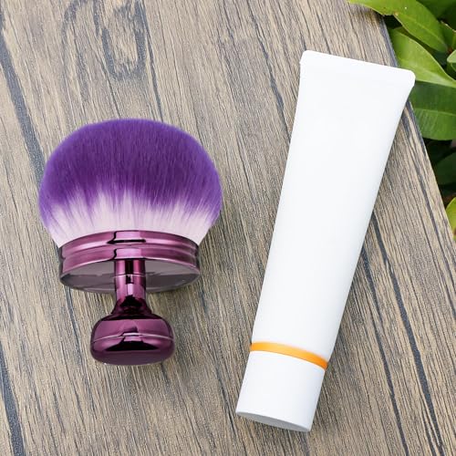Blend & Blur 3.0 inch Round Head Large Body Makeup Brush - color: Purple - Purple bristles