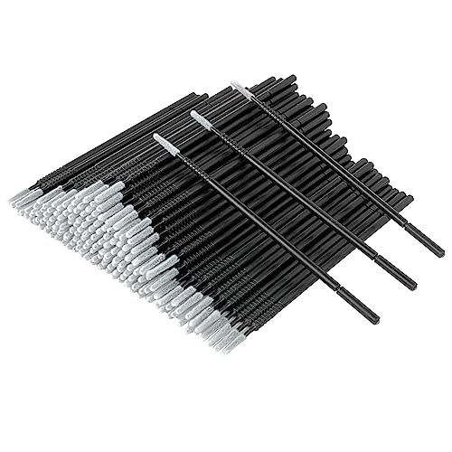 Eyxformula Disposable Micro Applicator Brush, 200 Pcs, Lint free, Precision - color: Black - Extra Long Brush - 200 pcs