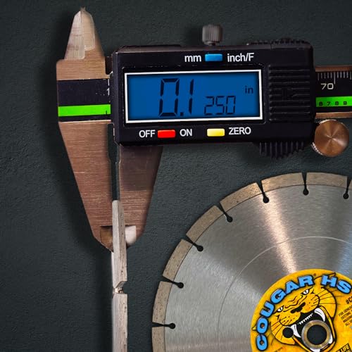 Cougar HS 14 Inch Diamond Concrete Saw Blade, Premium General Purpose Segmented Blade, Dry/Wet Cutting Concrete, Masonry, Brick, & Block 1"-20mm Arbor - size: 14 Inch