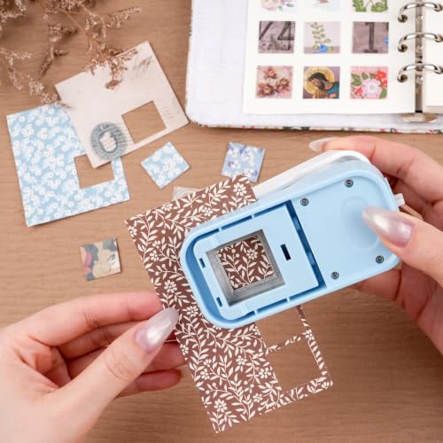 0.83inch Square Punch, Square Craft Punch for Junk Journal - color: 0.83x0.83" Square Punch Blue
