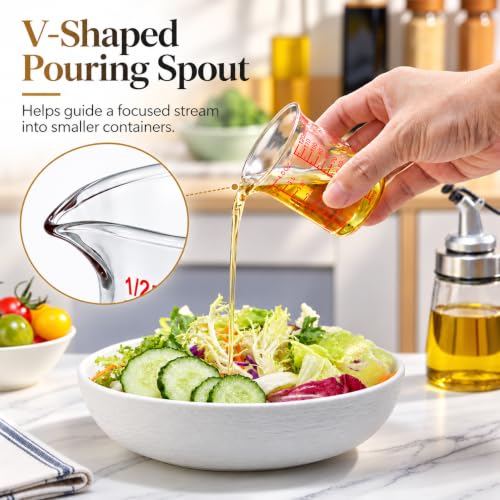 Ackers BORO3.3 4 oz/120 ml Glass Measuring Cup with V-Shaped Spout, 1 Count - size: 120 ML (4 Oz)-SINGLE