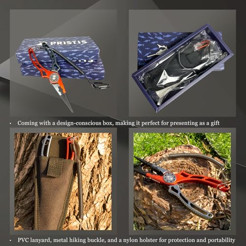 Pristis UTA II Fishing Pliers, Multi-Function Split Ring Hook Remover Gear