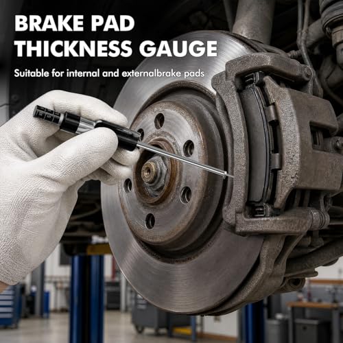 Brake Pad Measuring Tool - No Wheel Removal Required Brake Thickness Gauge