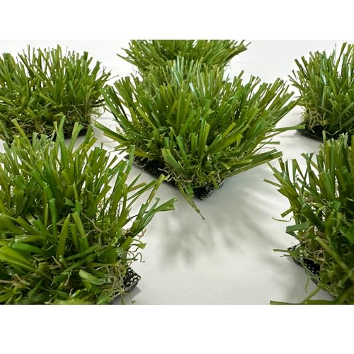 KuGuo Mini Artificial Grass Mats, 12 Pack, Buffalo Grass - color: Buffalo Grass, size: 12PCS