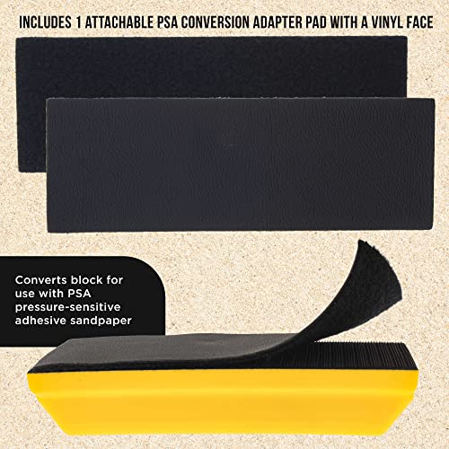 Dura-Gold Pro Series Rectangle 10" x 2-3/4" Hand Sanding Block Pad with - style: Adapter Block