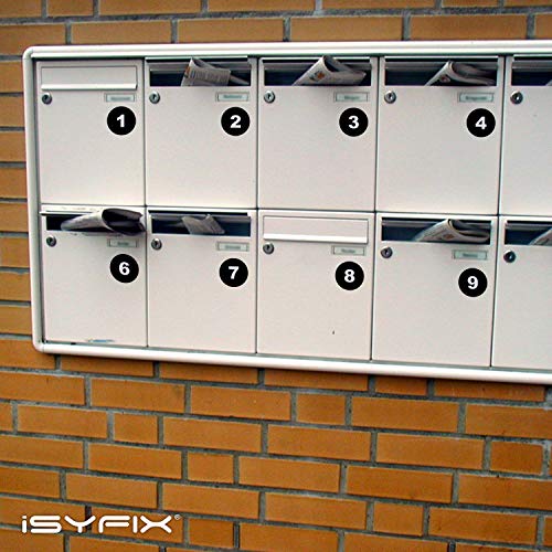 iSYFIX Black Consecutive Number Stickers, 1 to 100, 2 Inch, 1 Set - color: Black, size: 2-inch