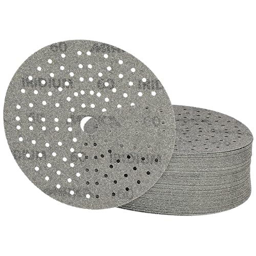 Mirka Iridium 6 Inch 60 Grit Premium Ceramic Blend Sanding Discs, 50 Pack - size: Grit 60