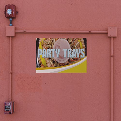 Decal Stickers Multiple Sizes Party Trays Outdoor Advertising Printing Industrial Vinyl Safety Sign Label Restaurant & Food 36x24Inches - size: 36x24inches