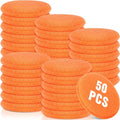 Tanlade 50 Pcs Microfiber Wax Applicator Pads 5 Inch, Orange - color: Orange