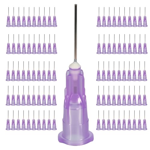 100pcs 24G Blunt Tip Glue Dispensing Nozzles, 0.5 inch - size: 24G 100pcs