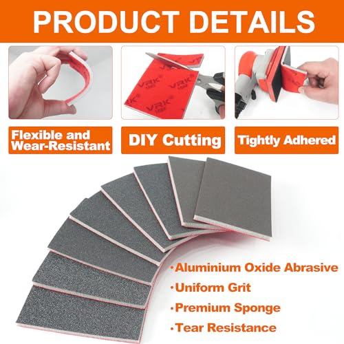 28 Pcs 180-3000 Grit Sanding Sponge,Ultra Fine Sandpaper,Soft Foam Hand Sander Block Wet Dry Sanding Pads for Automobile Wood Furniture Metal Drywall Polishing - style: Mix Grit 28PCS