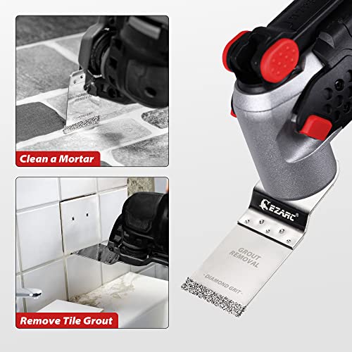 EZARC Diamond Oscillating Saw Blades for Grout and Mortar, 3-Pack - size: 3Pcs