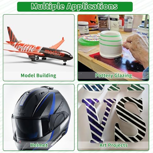 6 Rolls Pinstripe Masking Tape 1/16", 1/8", 1/4", 3/8",1/2", 3/4" - color: Dark Blue