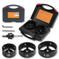 Hole Saw Kit for Wood Metal Plastic, Bi-Metal Cutter Set, 3PCS - color: Black