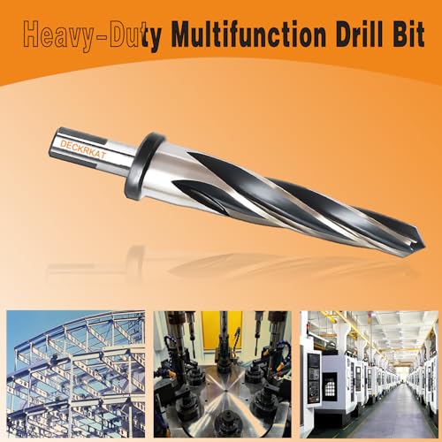 1" Reamer Drill Bit for Metal, M2 HSS Taper Reamer for Steel, Alloy, Wood, Plastic to Align, Enlarge Holes – 5-Spiral Flutes, 1/2" Non-Slip Shank, 25mm Car Reamer, Bridge Construction Reamer. - size: 1 in