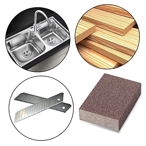 6Pcs Sanding Sponge 60 Grit Coarse Blocks for Metal Sanding Wood Sanding Brush Washable&Reusable N-G-001-60 - size: 60 Grit