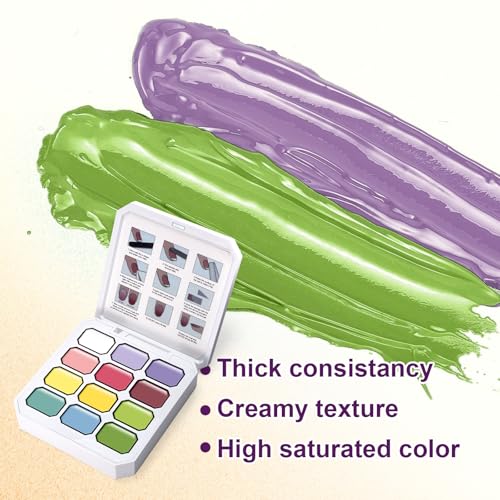 Gradient Painting Gel, 12 Bright Colors Ombre Gel Nail Polish - color: Solar Flare Set