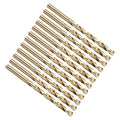PATIKIL #14 Drill Bit Micro M2 High-Speed Steel 135° Gold Finish 12Pcs - size: #14