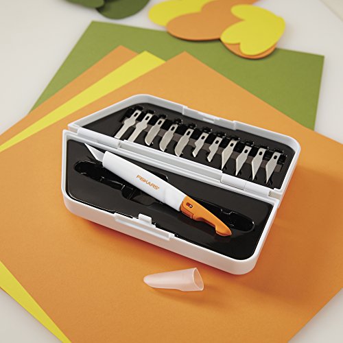 Fiskars Easy Change Precision Craft and Utility Knife Set with 12 Blades - style: 13-Piece Set
