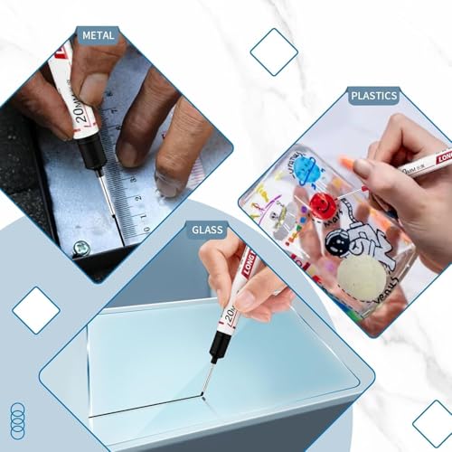 15 PCS Long Head Deep Hole Marker Pens,20mm Long Nib Marker,Longs Nose Markers,Waterproof Construction Markers Marking Tool,Permanent Markers Carpenter Ink marker Pens,Metal marking Pens,Blue - color: 15PCS-20MM-Blue