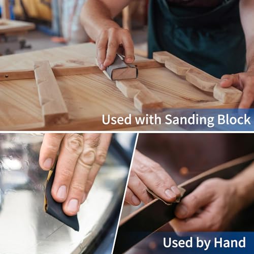 Sandpaper 400 Grit 25 Sheets, Wet Dry Sand Paper 9 x 3.6 Inch - style: 400 Grit 25 PCS