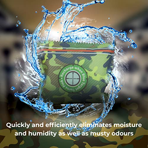 Zarpax Gun Safe Dehumidifier Camouflage Rechargeable Desiccant - 4 Pack - style: Four Pack