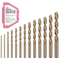 Metric 13Pcs(1.5mm-6.5mm) M35 Cobalt Drill Bit Set - size: 1.5 mm-6.5 mm (13 pcs)