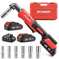 AOBEN Brushless 1/2" Right Angle Impact Wrench for Auto Repair,DIY - color: Burgundy Red