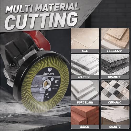 5 Inch Diamond Tile Saw Blade with 5/8"-11 Flange