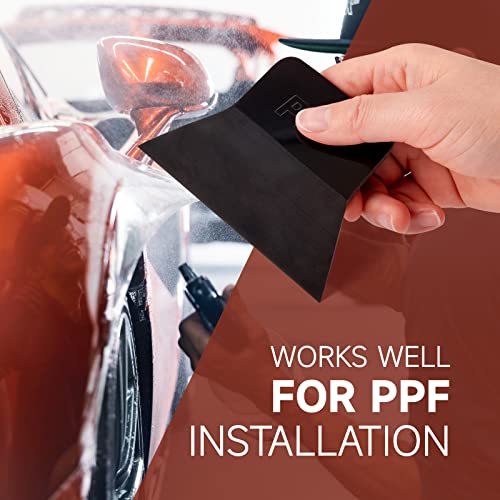 FOSHIO PPF Squeegee Vinyl Wrap Tool, 3 In 1 Different Hardness Anti-Scratch Rubber Scraper Soft TPU Mini Squeegee Window Tint Tool for Paint Protection Film, Squeegee for Window Cleaning - color: Multicolor
