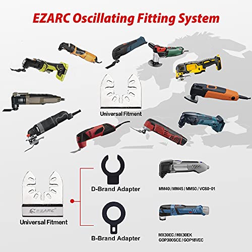 EZARC Diamond Oscillating Saw Blades for Grout and Mortar, 3-Pack - size: 3Pcs