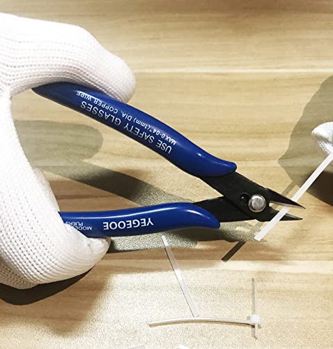 Small Wire Cutters, 10PACK Precision Diagonal Cutting Pliers Side Cutter, Nippers, Micro Flush Cutters, Shear Cutters, Wire Snips - size: 5 inch diagonal, 10 count