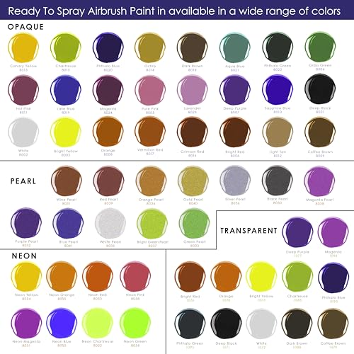U.S. Art Supply Airbrush Paint Set, 24 Color Deluxe Kit, 1-oz Bottles - color: 24-Color Deluxe Set