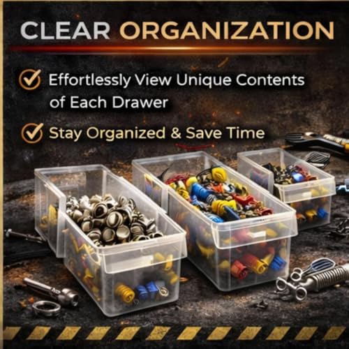 Quantum Storage Systems PDC-22BK 22 Drawers Cabinet Part Organizer 10" H x 20" W x 7" D - style: 22 Drawers