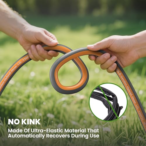 Giraffe Tools 10FT Garden Hose Lay Flat Lightweight Flexible Water Hose - size: 10FT