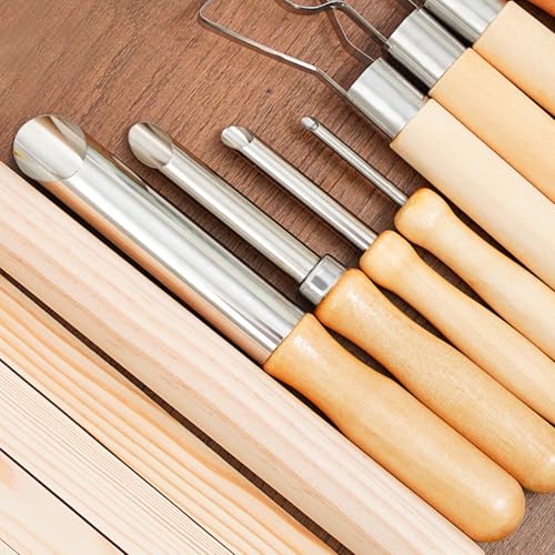 eZAKKA Clay Sculpting Tools for Pottery & Ceramics, 4+1 Pcs