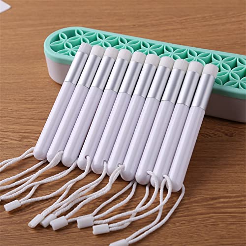 10 Pack Mini Blending Brushes Sets for Card Making Drawing Crafting Ink Paintbruhses Sets for Stamping Scrapbooking Background Card Stencils Die Cuts Card Making Scrapbooking Stamping Crafting Tool - color: 10 Pack Brushes Sliver