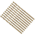 METALLIXITY Micro Drill Bit #40 10Pcs 4341 HSS Small Bits 118° Gold Finish - size: #40 (2.489mm)