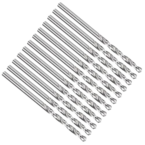 PATIKIL #44 Drill Bit Micro M2 High-Speed Steel 118° for Metal 12 Pack - size: #44 (2.184mm)