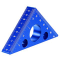 Ymapinc High-Precision Thickened Triangle Ruler Layout Measuring - color: Blue