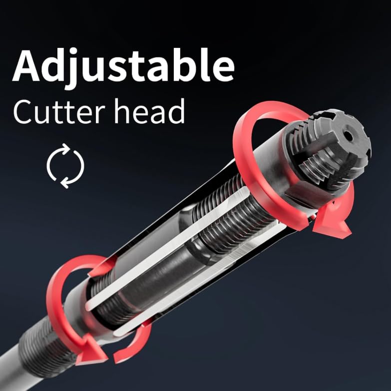 Adjustable Hand Reamer Hardened HSS Twist Grip Adjustable reaming Straight Shank Adjustable Floating Reamer DRINYOUNG (3pcs：12.75-17) - size: 3pcs：12.75-17