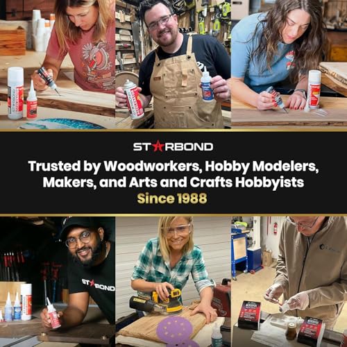 Starbond 2 oz. Super Glue Remover – Dissolves Adhesive – CA Glue Debonder with Easy Brush Cap Applicator