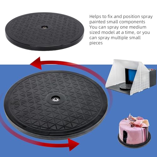 7.5in Heavy Duty Rotating Swivel Stand, 360 Degree Rotating Turntable for Paint Spraying & Craft Projects, Turntable for Airbrush Paint Spray Booth Model Base HS - E13